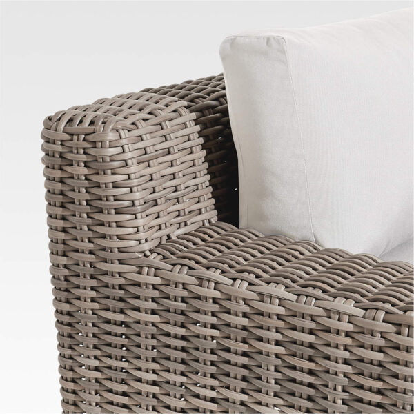 Sofa Rotan Sintetis 2 Seater Outdoor Detail