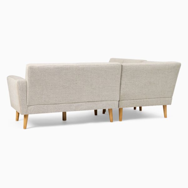 Balinese Sofa L Shape 5 Seater Minimalis tampak belakang